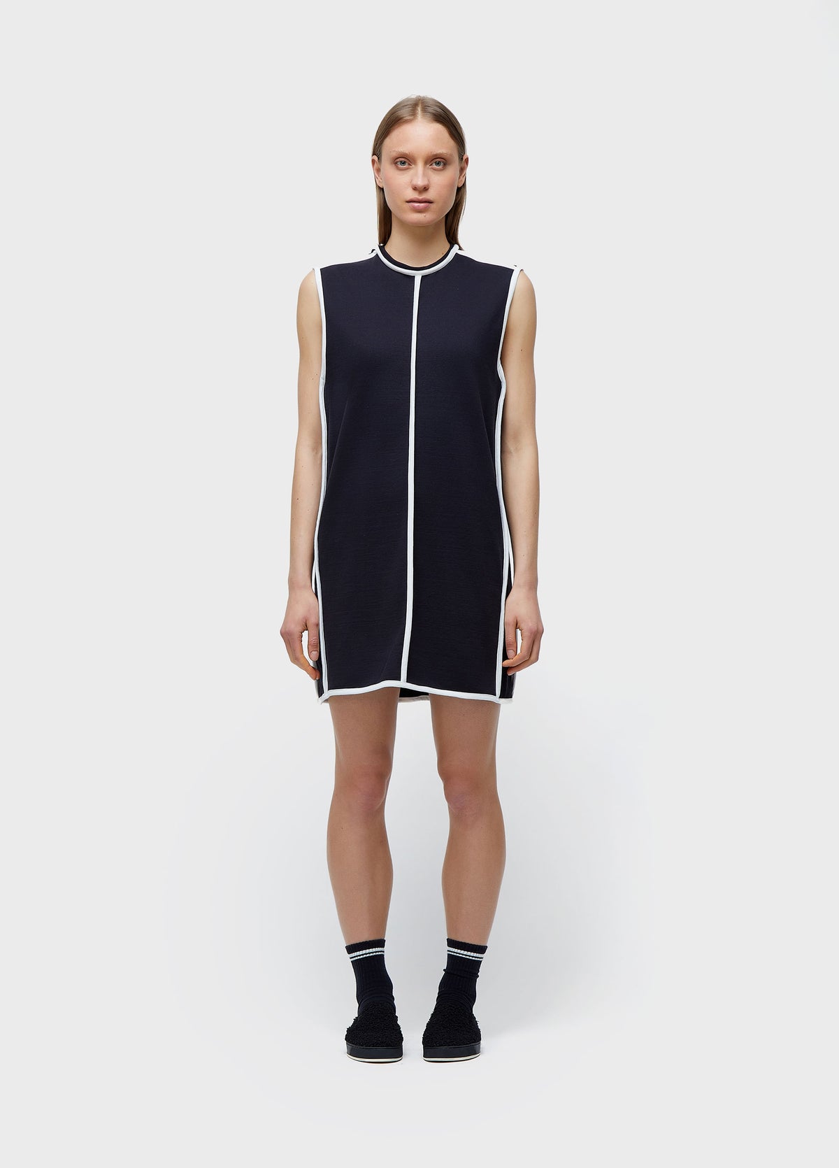 OUTLINE DOUBLE SWEATSHIRT DRESS
