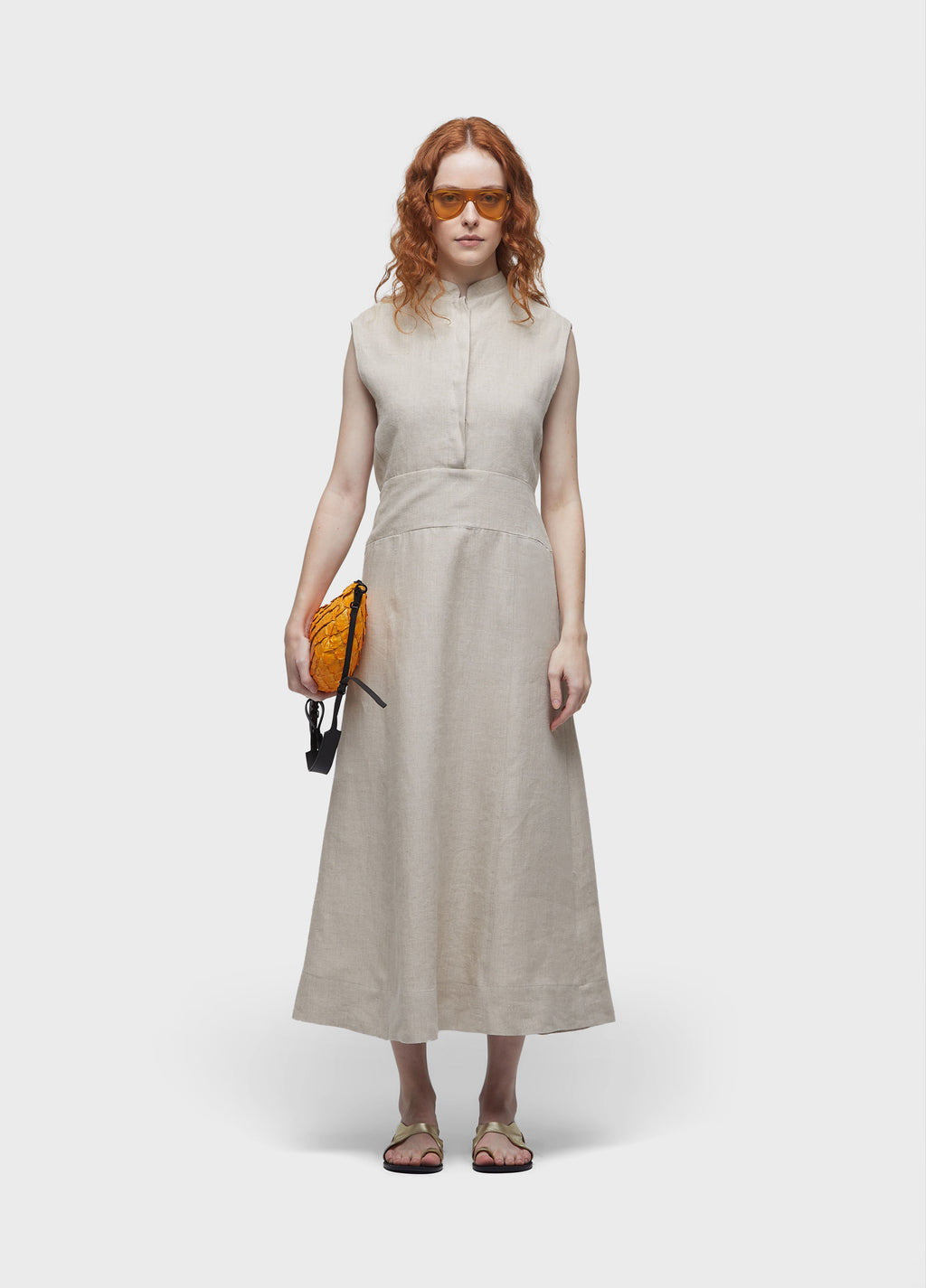 SMOCKED YOKE DRESS