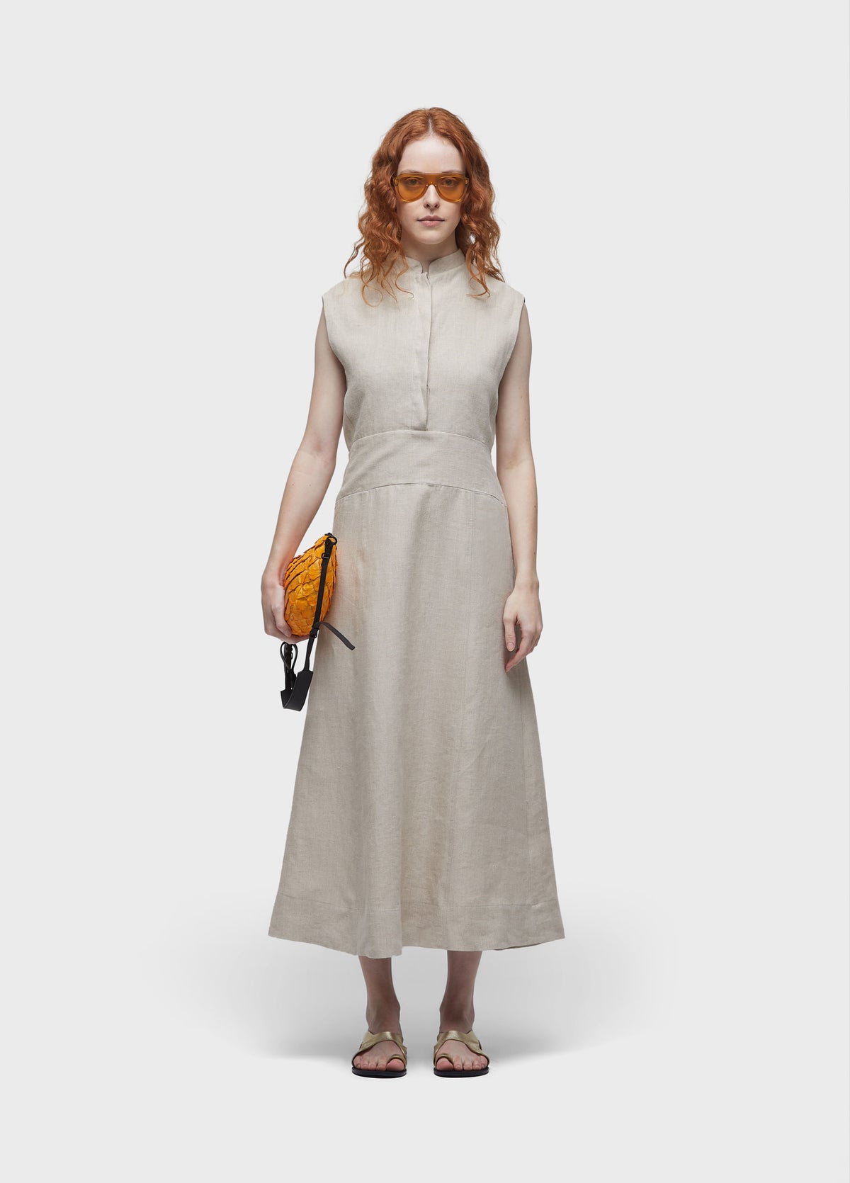 SMOCKED YOKE DRESS