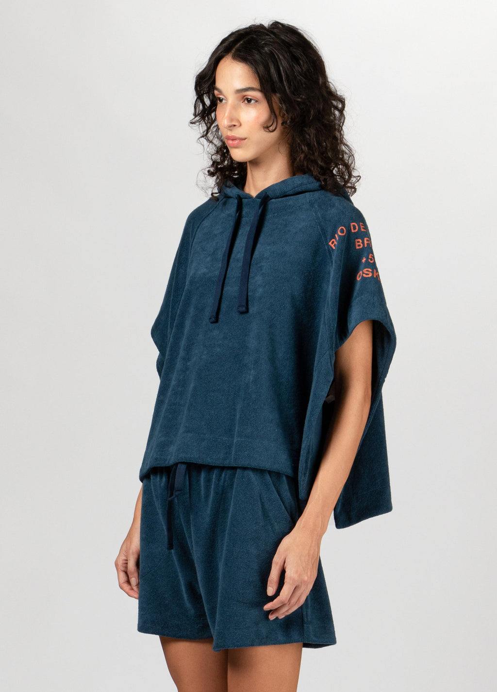INDIGO TOWEL BLOUSE