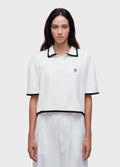 TERRY CLOTH POLO SHIRT WITH CONTRAST TRIM