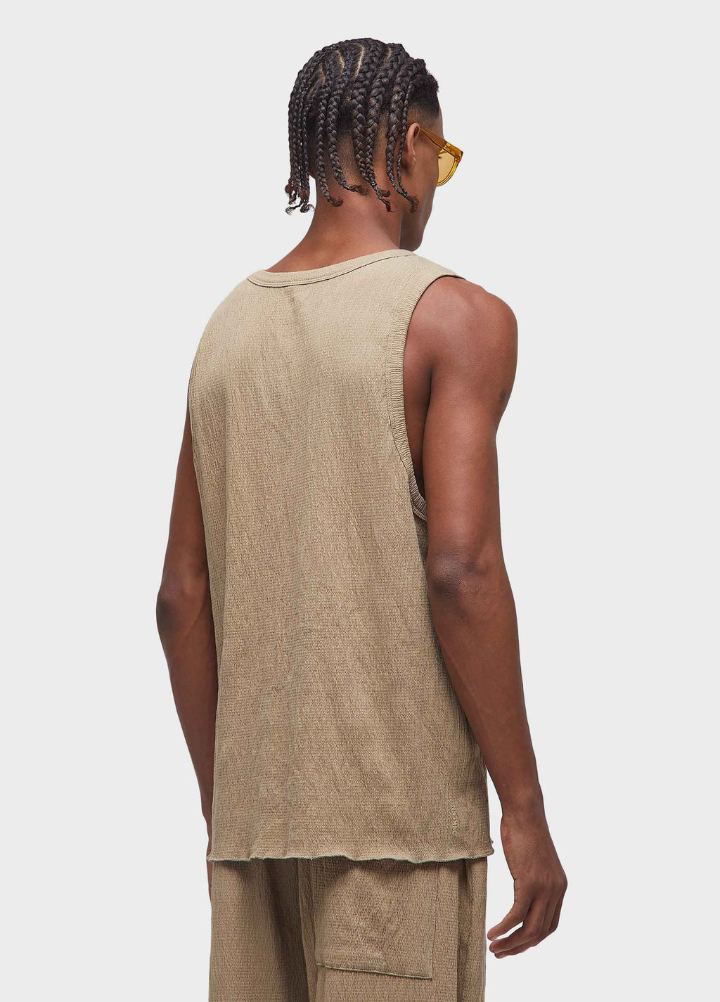 NEW WRINKLED YOKE TANK TOP