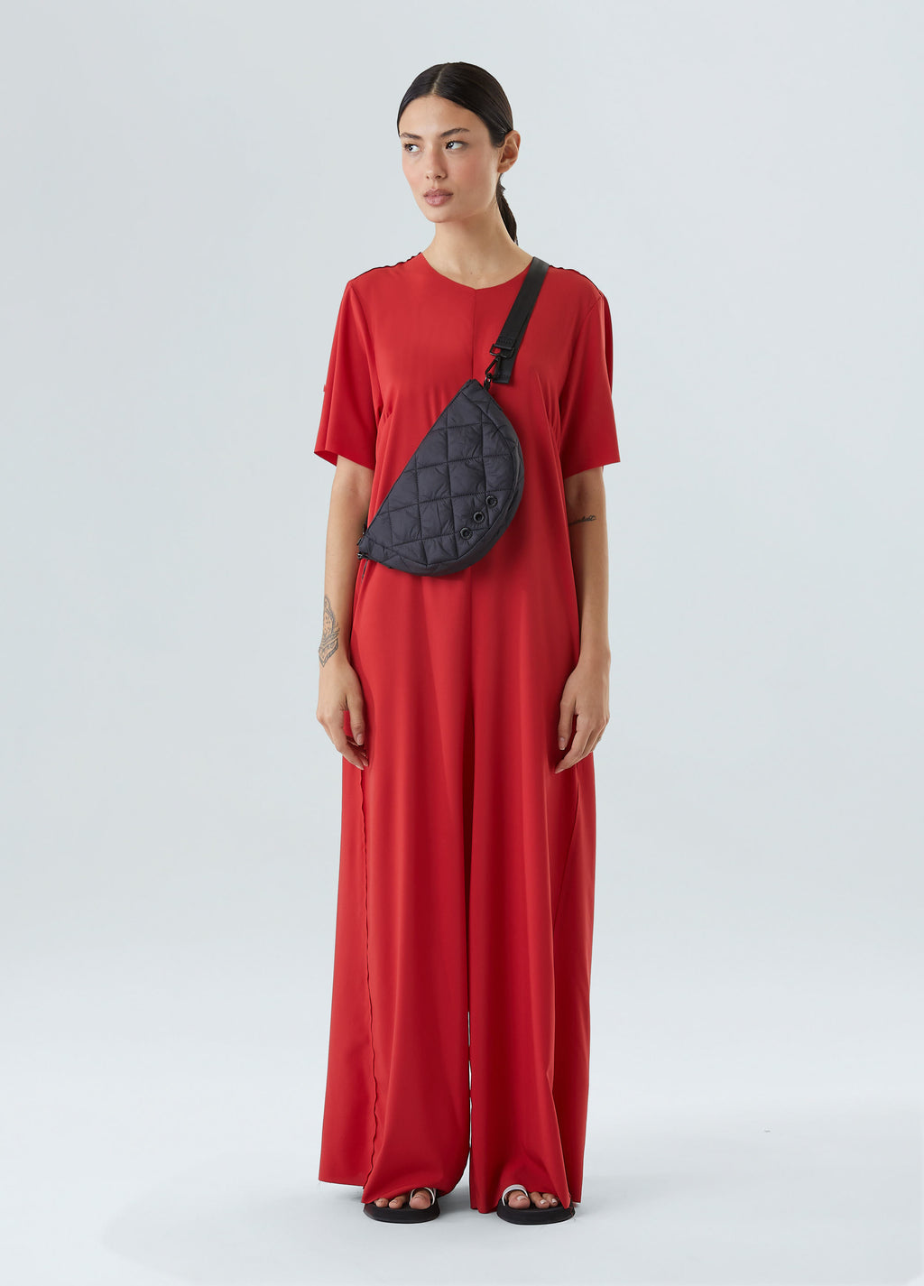 SUPERLIGHT SHORT-SLEEVED JUMPSUIT