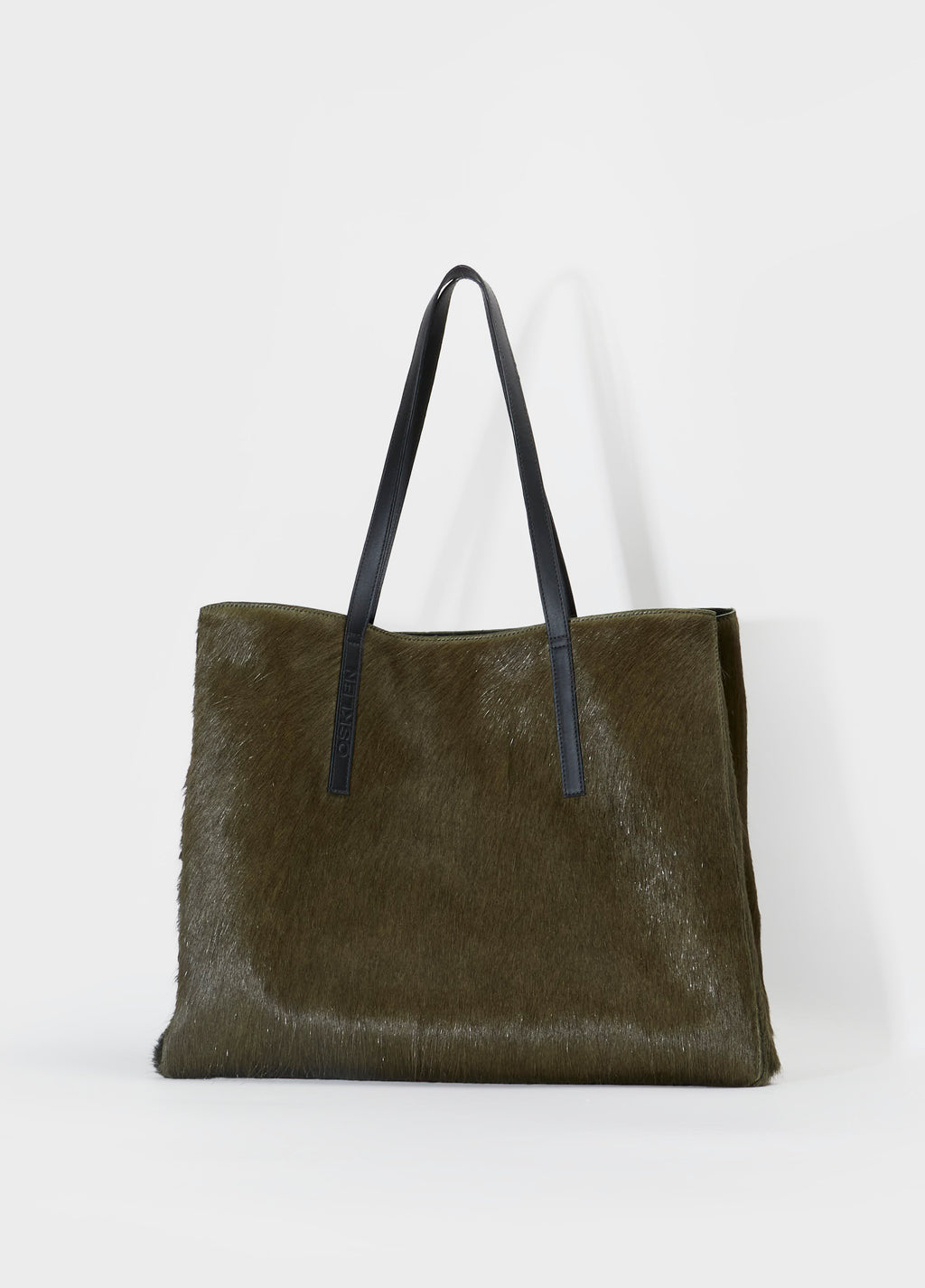Bolsa Tote Ivy Pelo Forest Preto – Osklen – foto 1