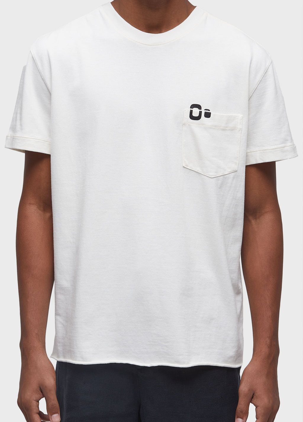 T-SHIRT WITH POCKET AND ICON MC