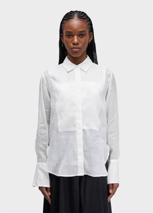 ORGANDY LONG SLEEVE BLOUSE