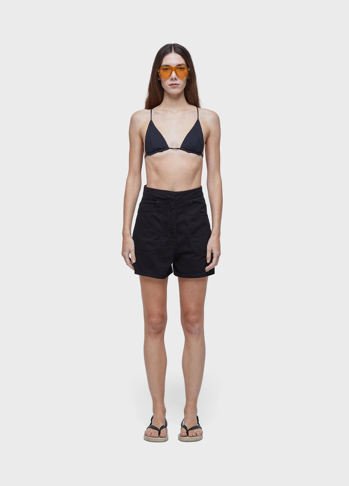 SHORT DOUBLE FACE BLACK