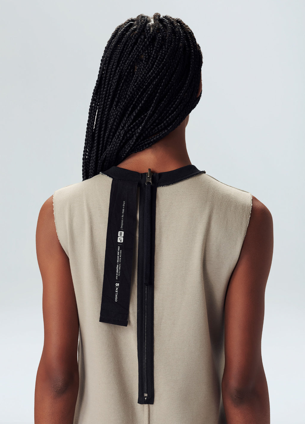 DOUBLE-FACED JUTE JUMPSUIT