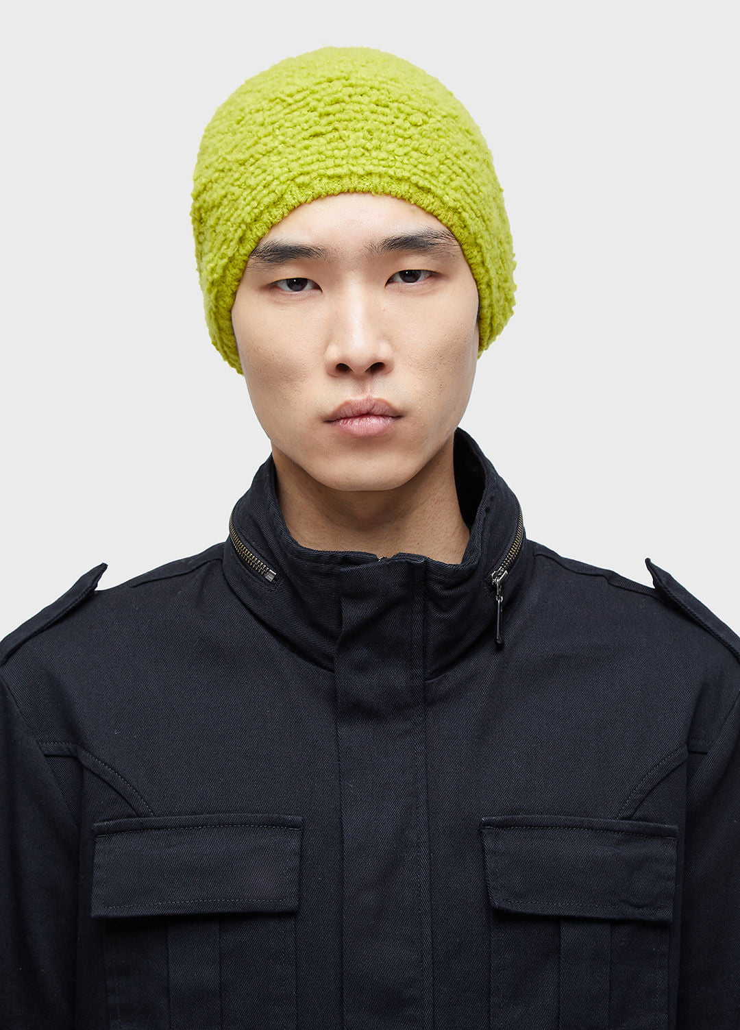 HIGH COLLAR POCKET PARKA