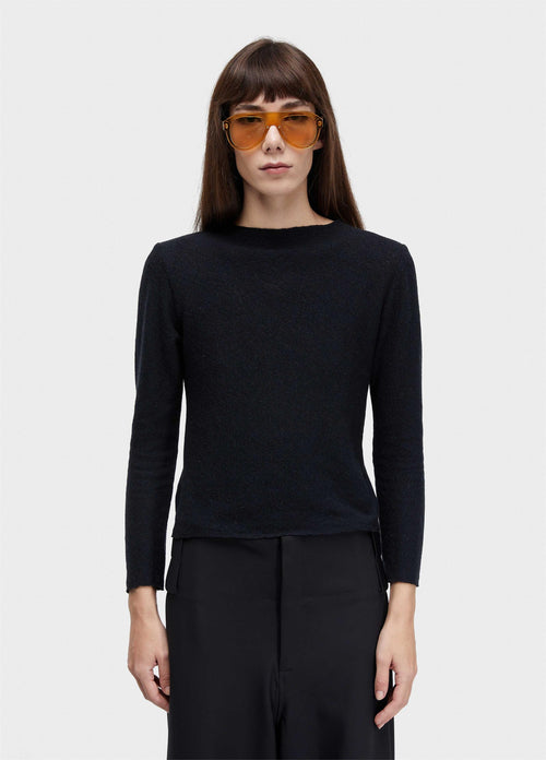 LS WOOL BLOUSE