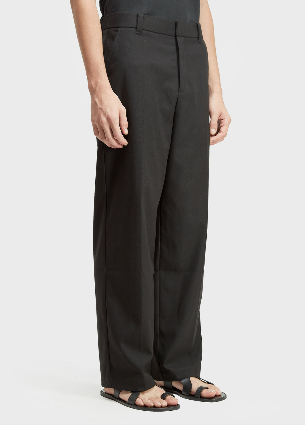 TAILORED STRAIGHT KNIT TROUSERS