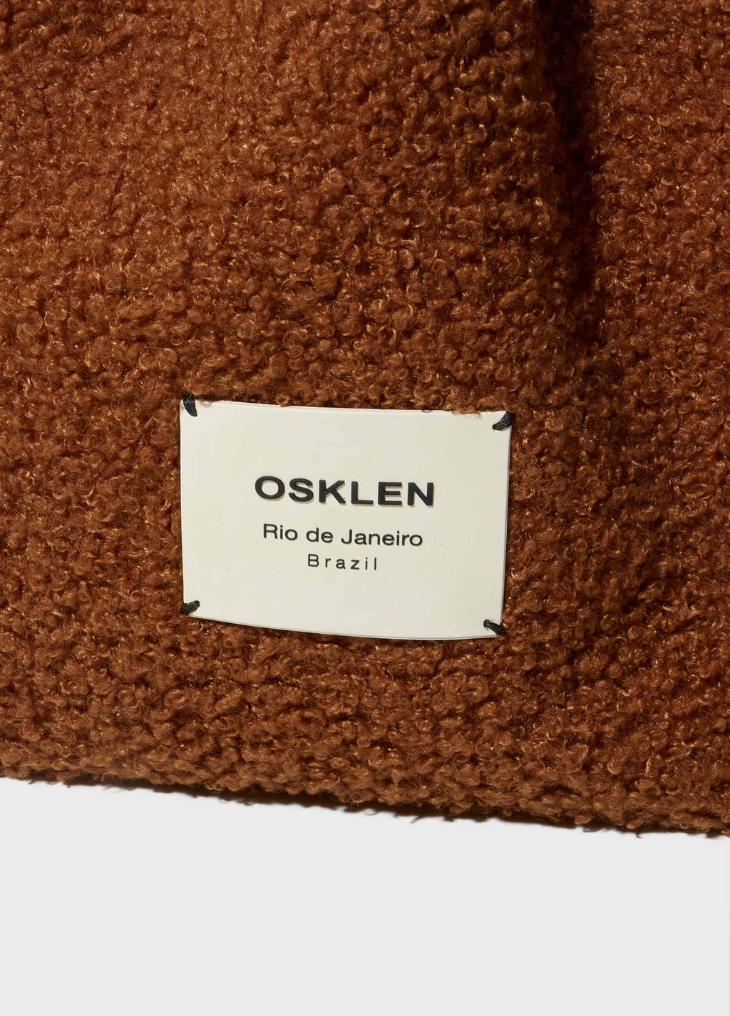 Bolsa Fleece Large Caramelo/Preto – Osklen – foto 4
