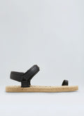 LEATHER VELCRO ROPE SANDALS