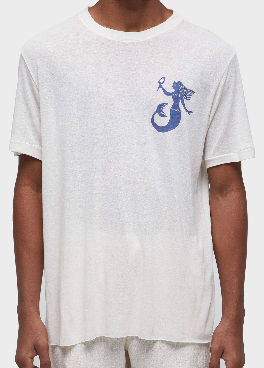 YEMANJÁ LIGHT LINEN SHORT-SLEEVED T-SHIRT