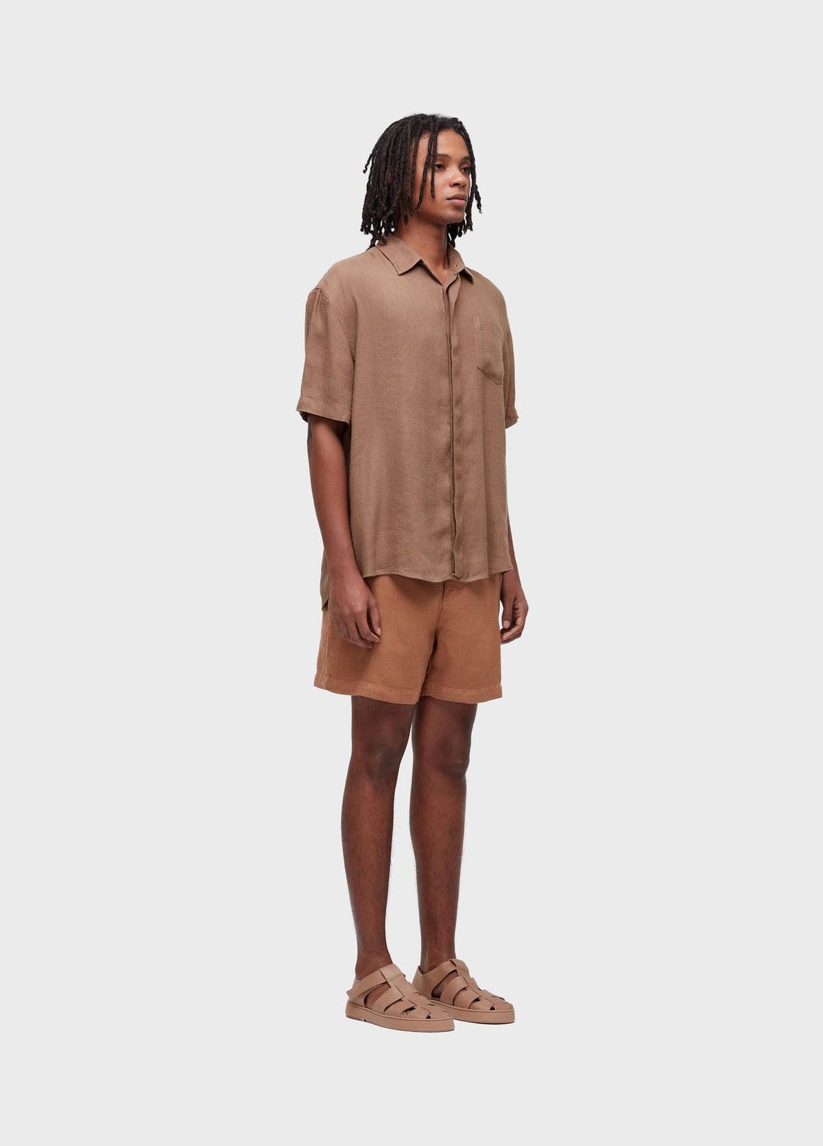 TAILORED FLOW LINEN SHORTS