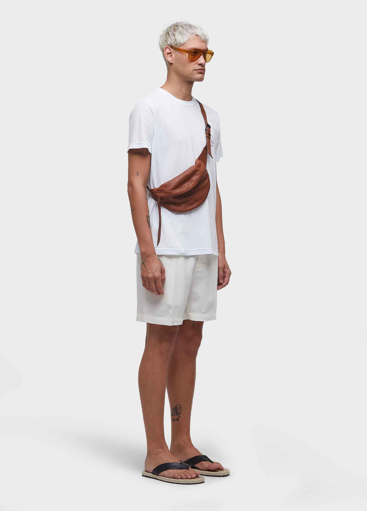 E-BASICS LEATHER FANNY PACK