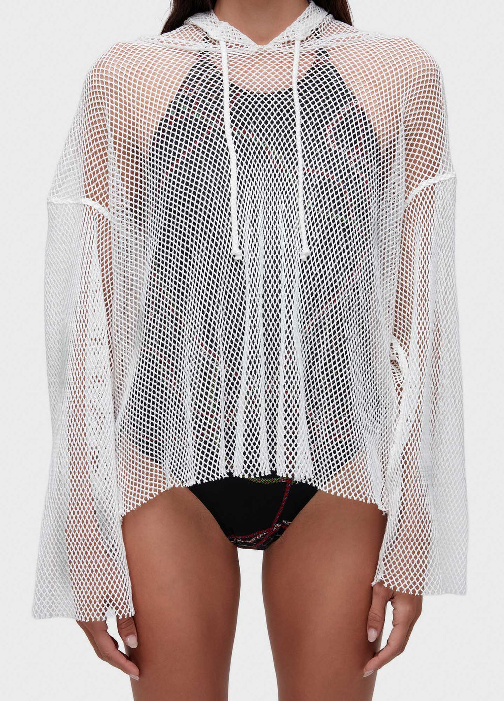 Camisa Capuz Layers Tela Branco – Osklen – foto 3