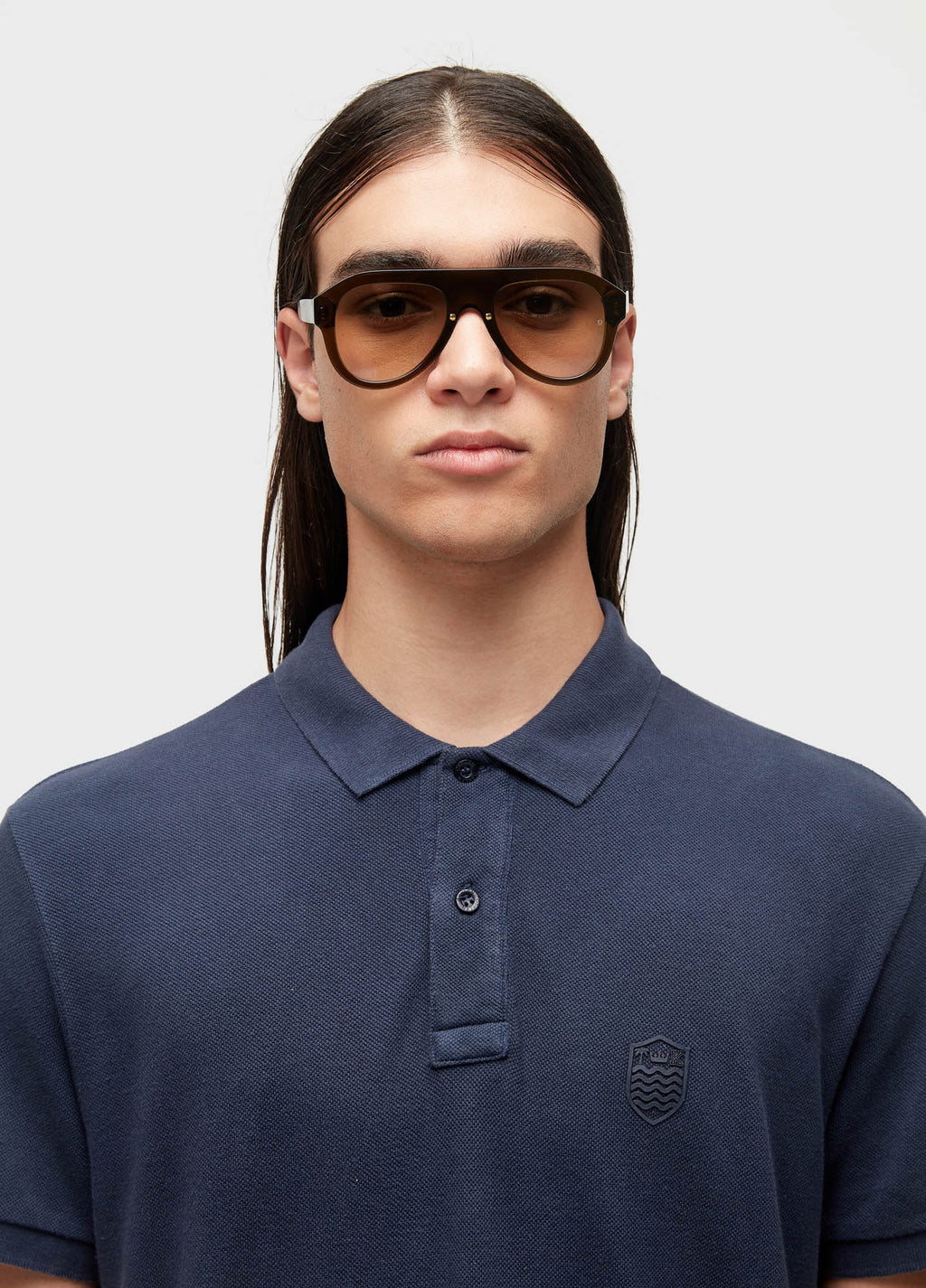 EMBOSSED CREST POLO SHIRT