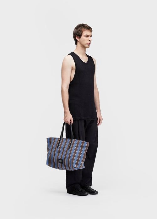 IVY STRIPED CANVAS BAG
