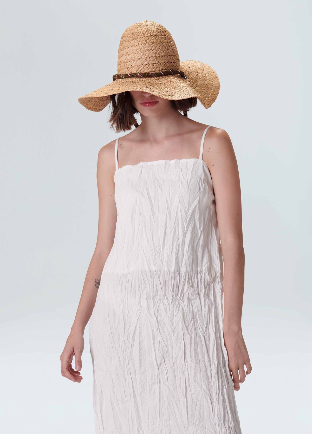 PLEATED MIDI DRESS