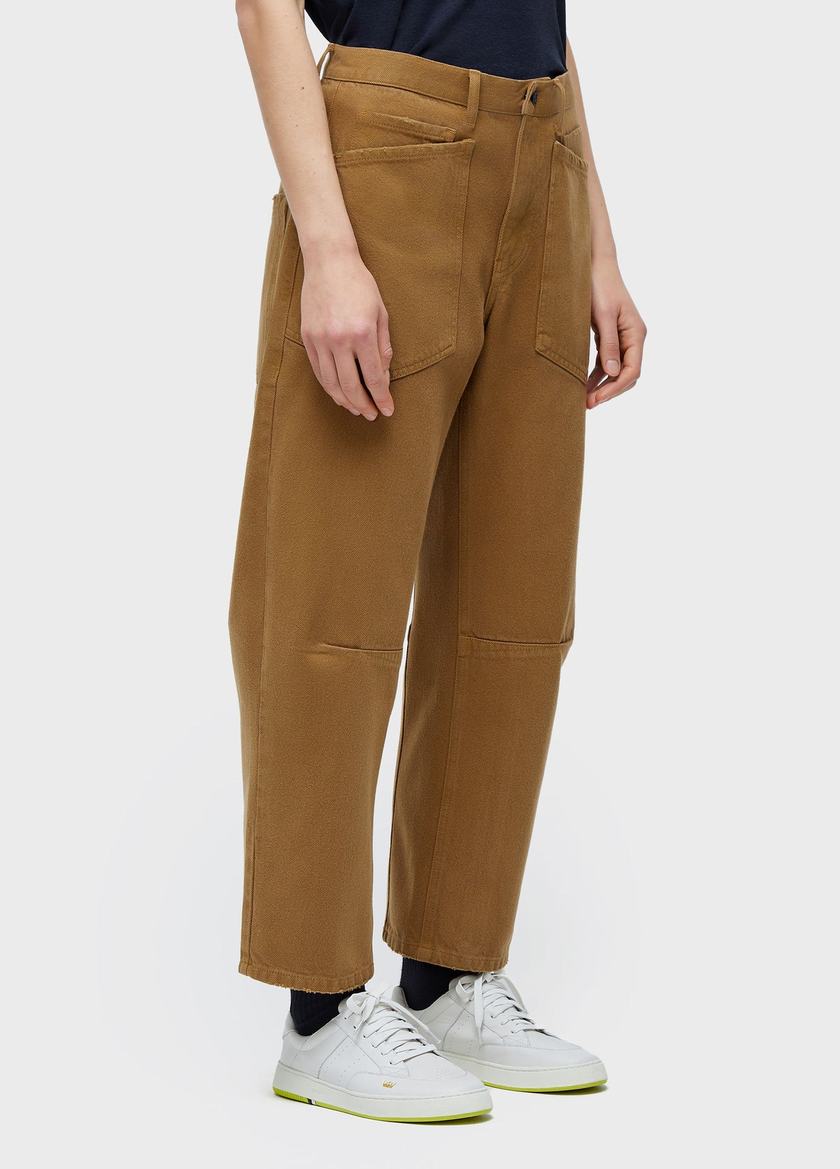 CUT AND SEW COLORBLOCK PANTS