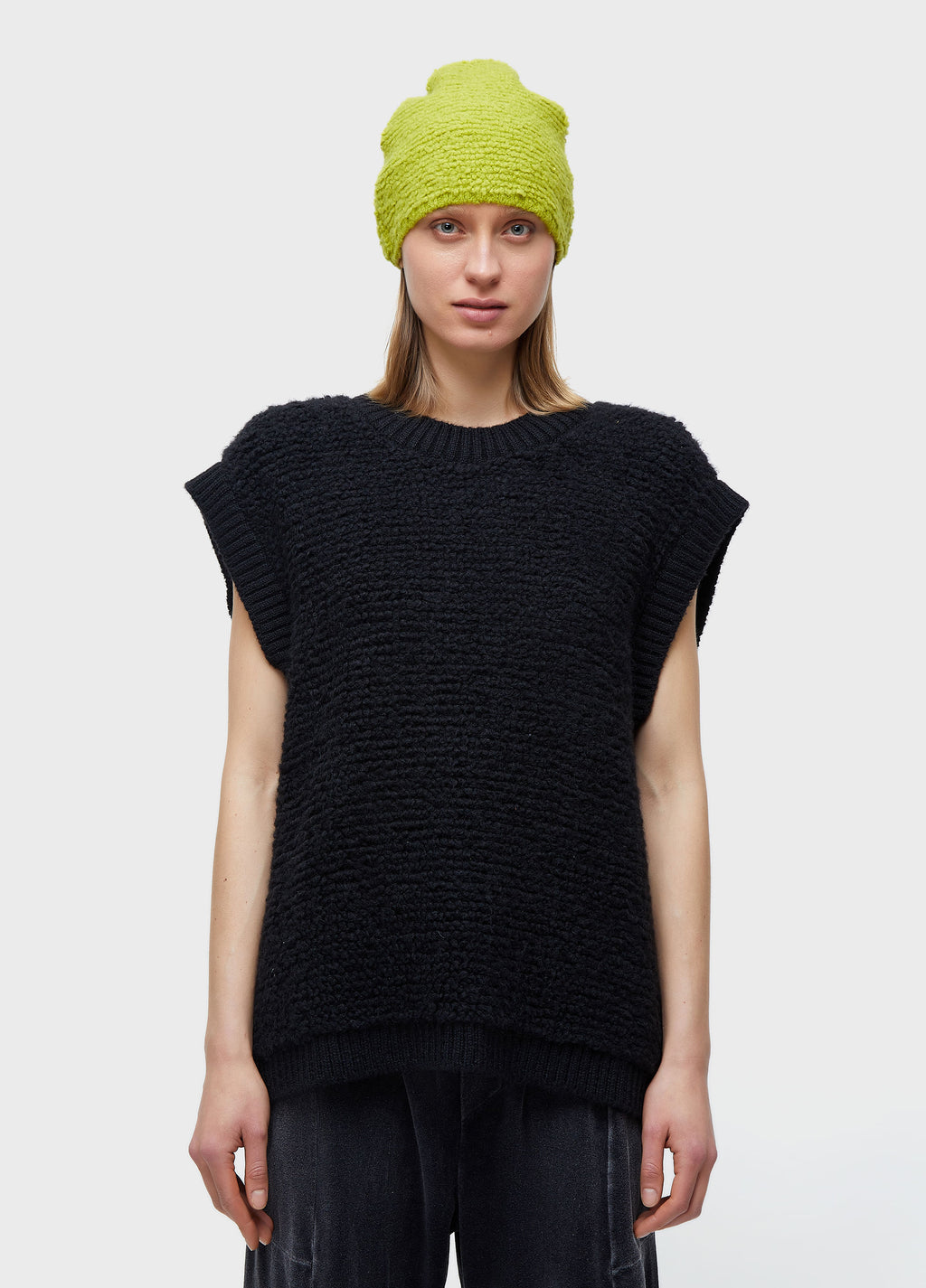 FURRY KNIT VEST