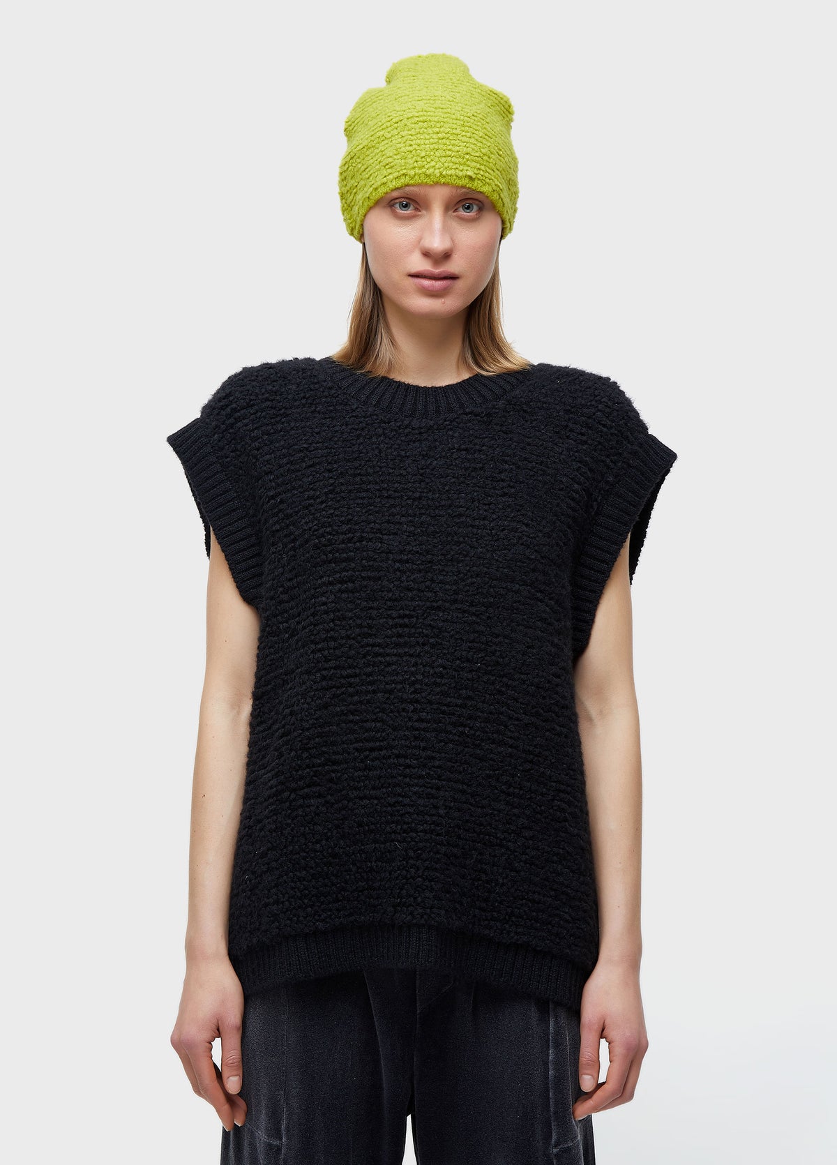 FURRY KNIT VEST