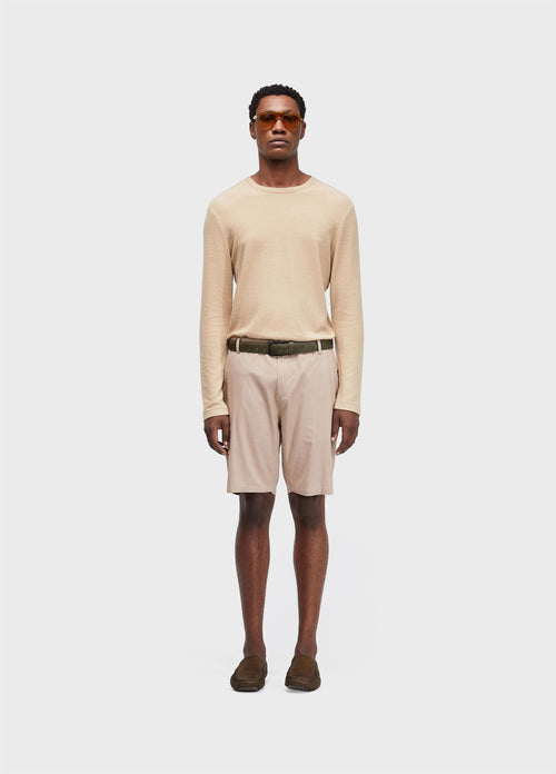 BASIC LINEN TAILORED SHORTS