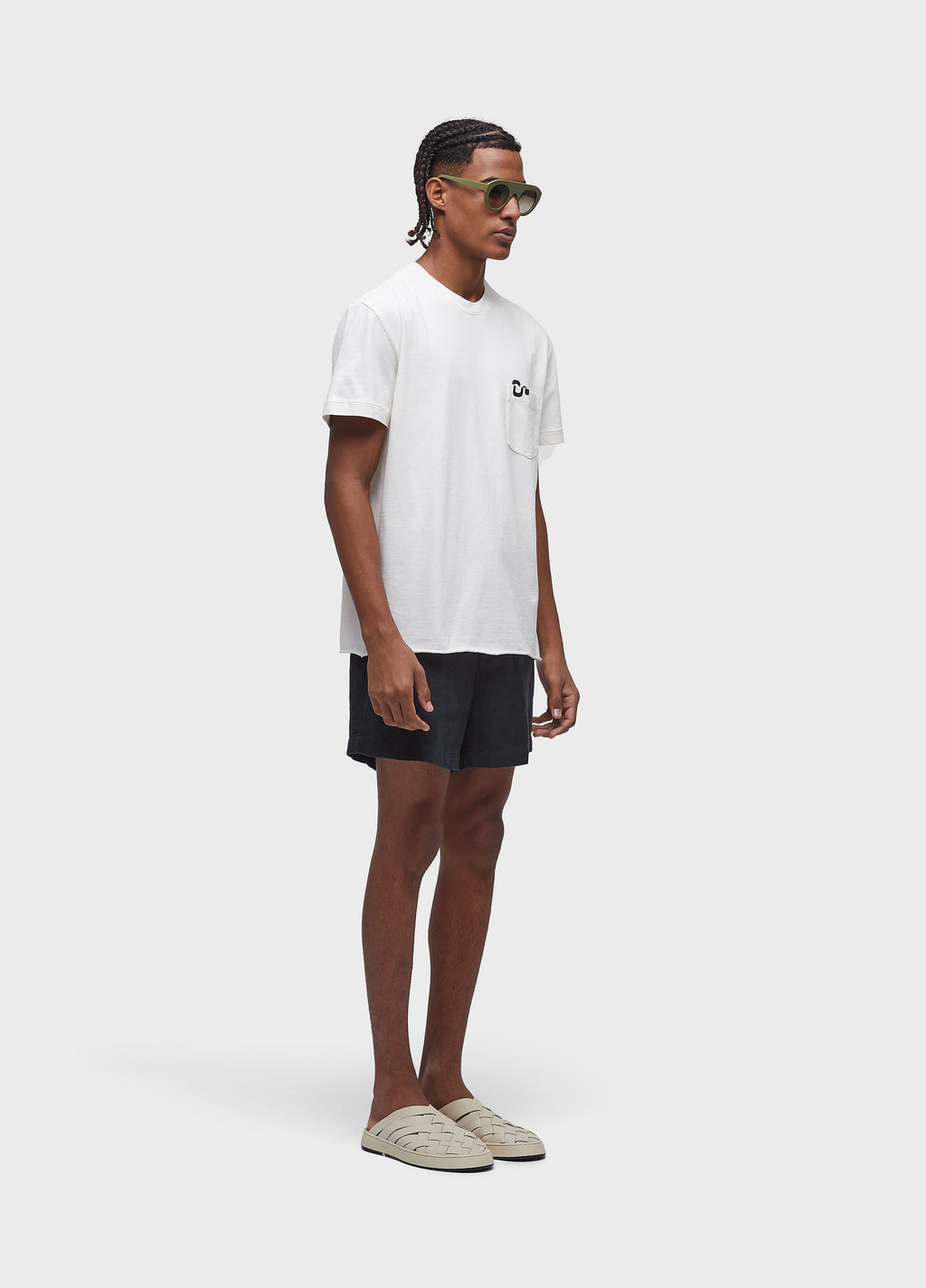 T-SHIRT WITH POCKET AND ICON MC