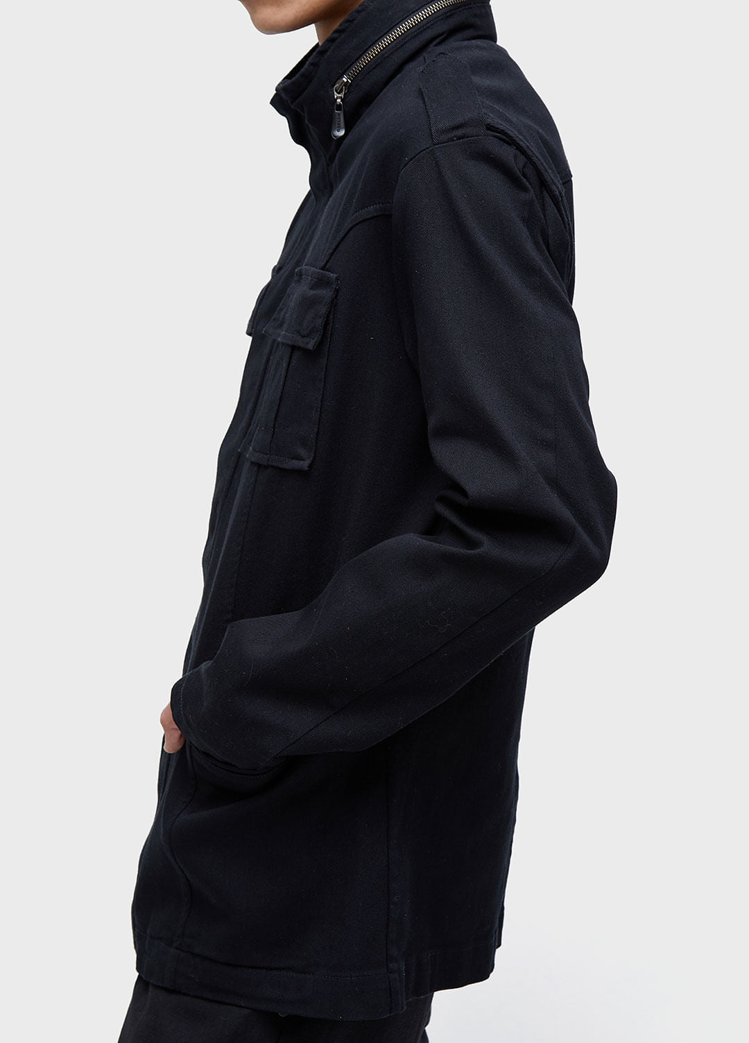 HIGH COLLAR POCKET PARKA