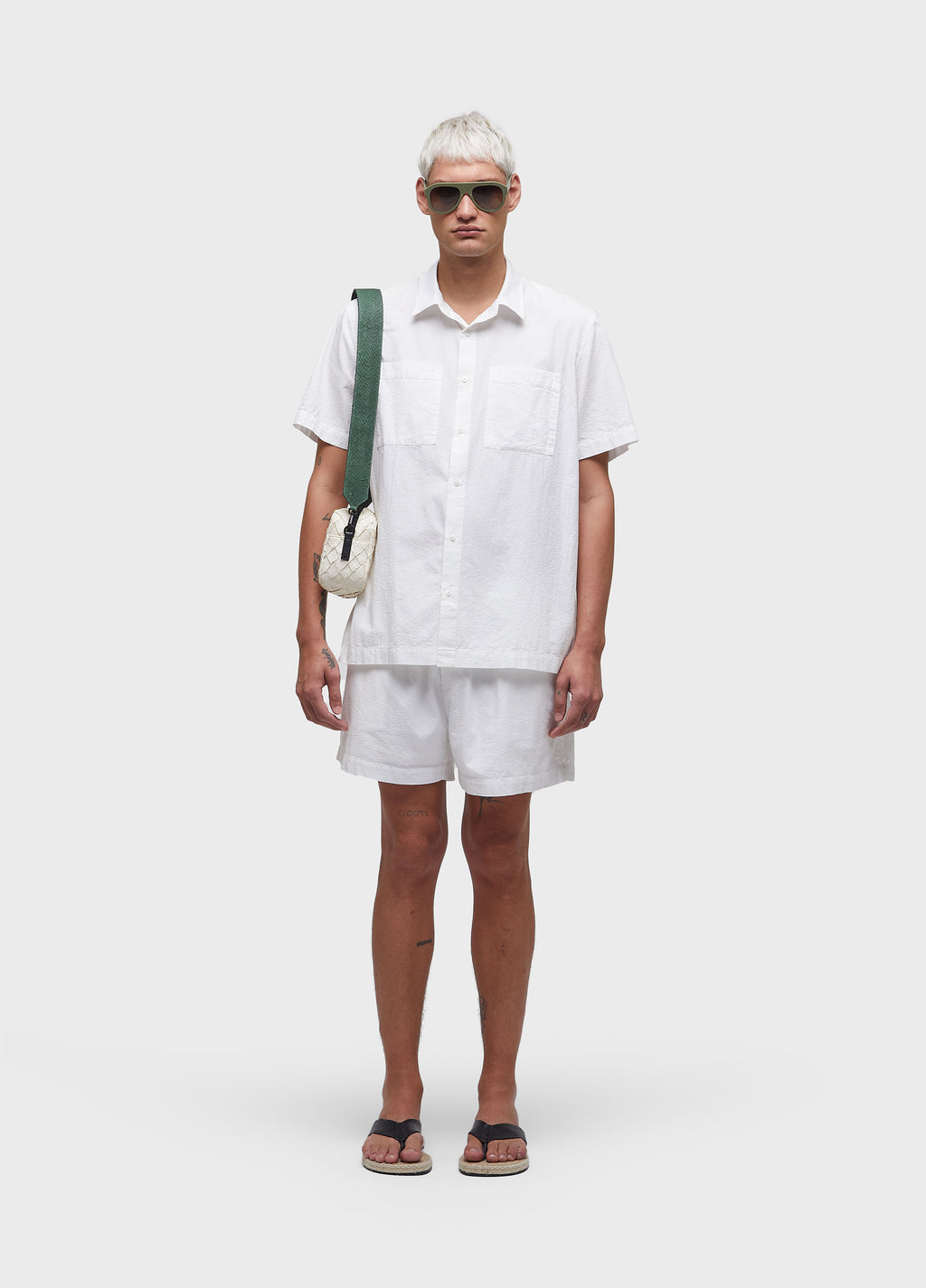 COTTON TEXTURE SHORT SLEEVE SHIRT