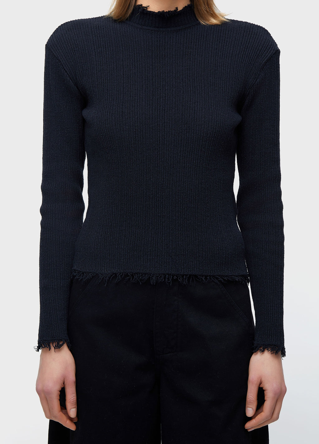 SWEATER KNIT FRAYED