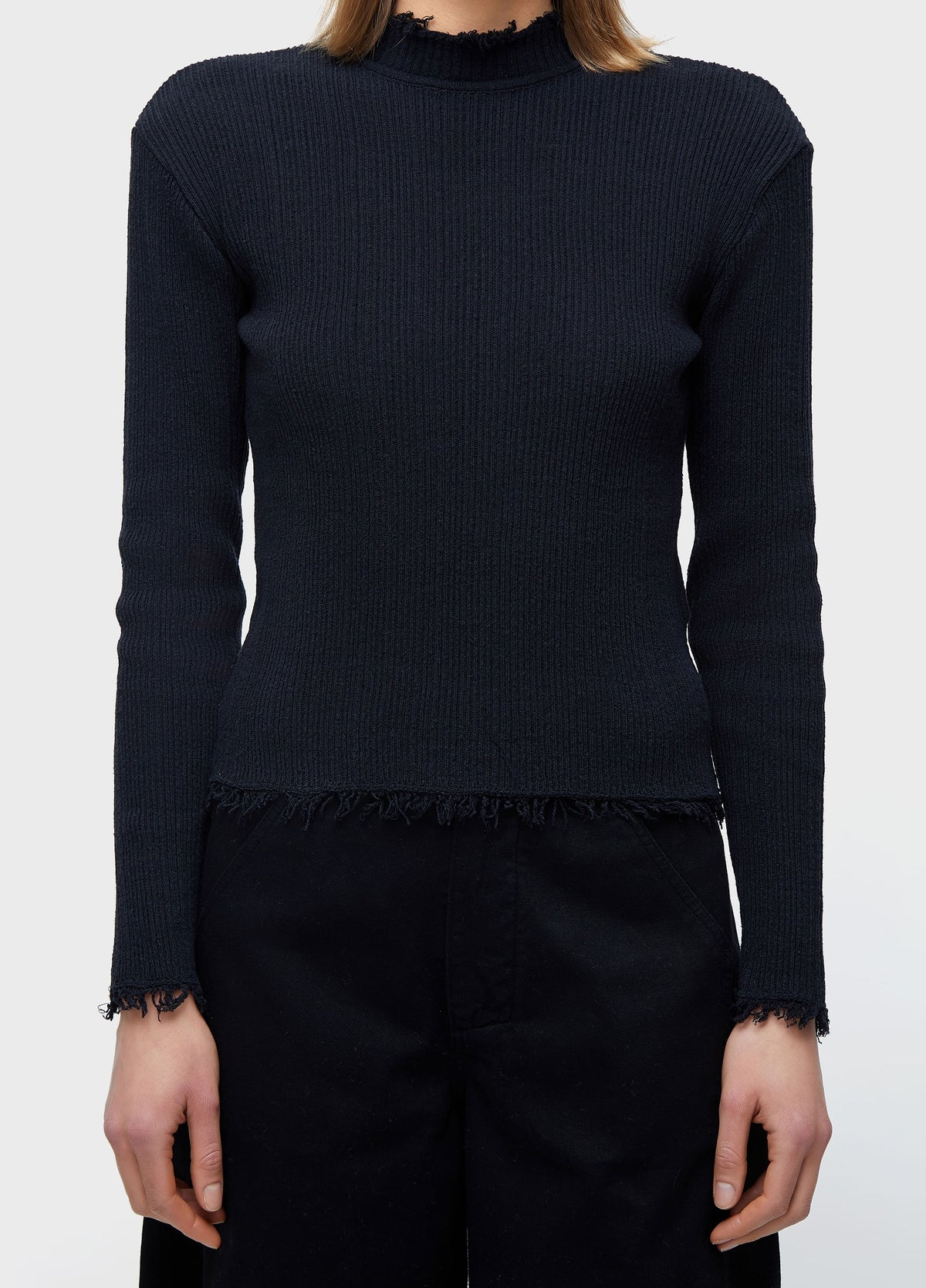 SWEATER KNIT FRAYED