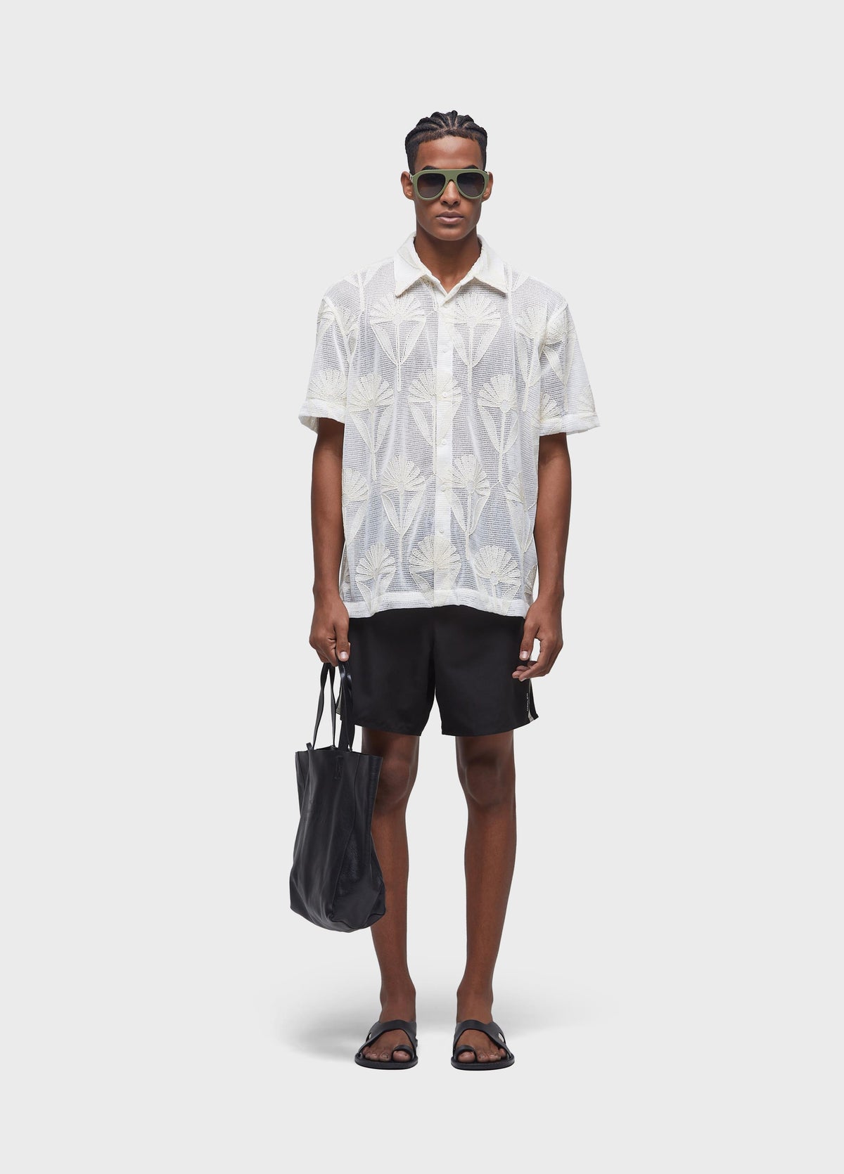 SHORT SLEEVE CANVAS SHIRT