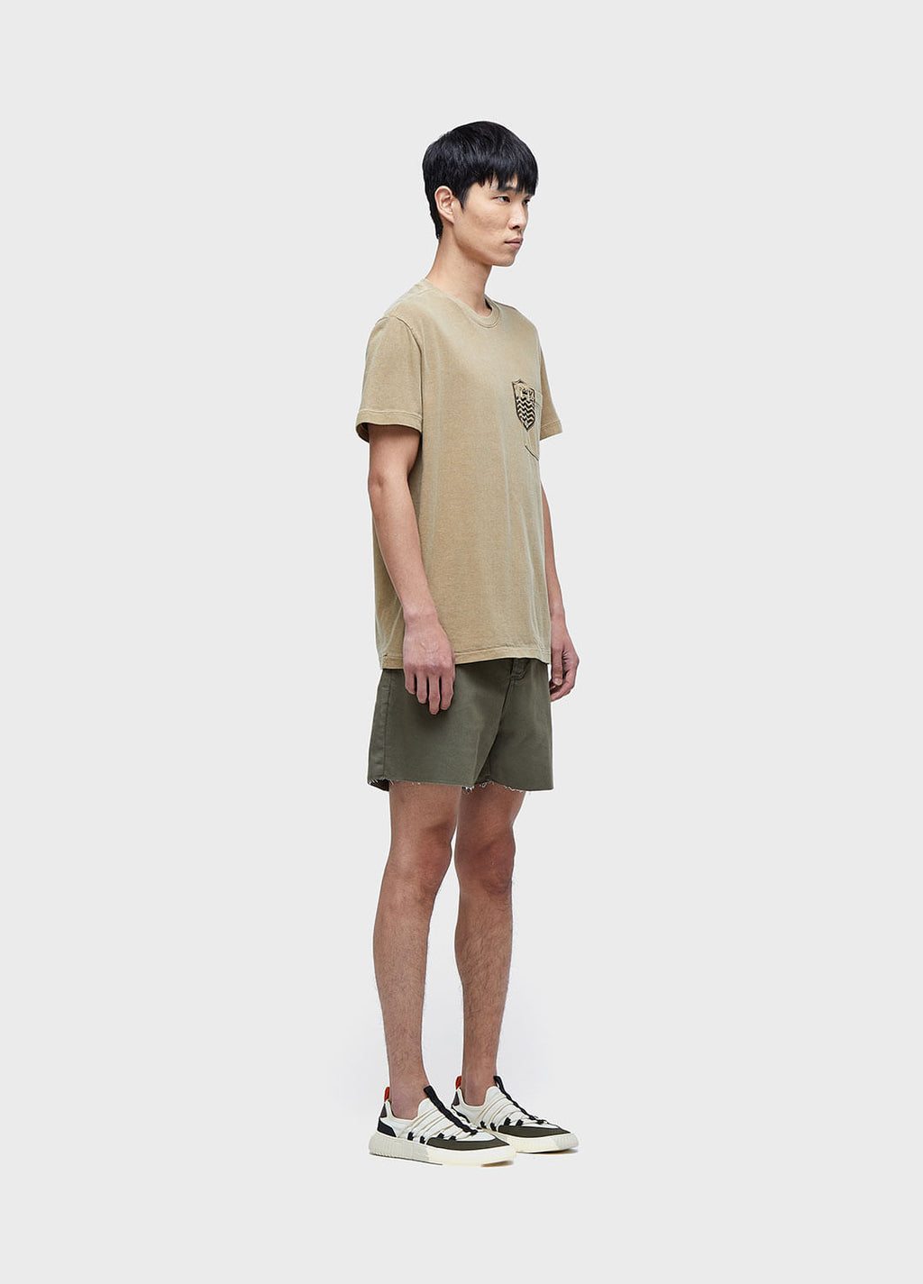 T-SHIRT POCKET EMBROIDERED CREST SHORT SLEEVE