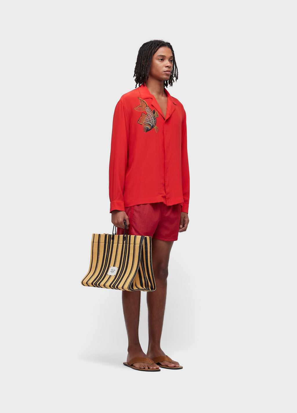FISH RED LONG SLEEVE SHIRT