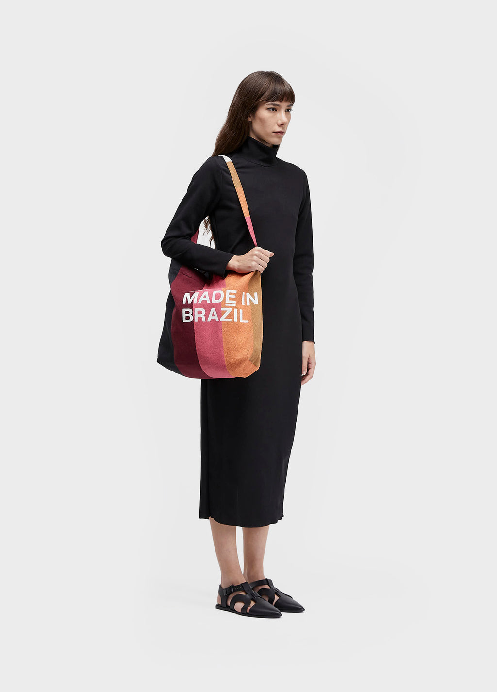 Bolsa Tote Stripes Color Marrom Rubi – Osklen – foto 5