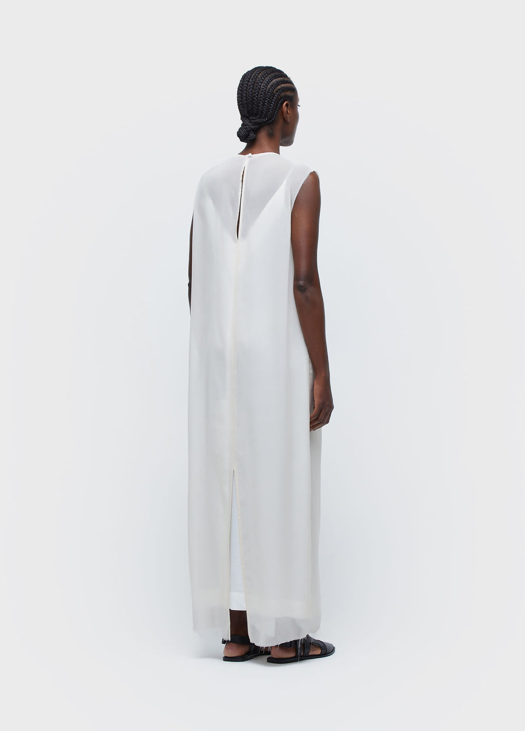 ROSE LIGHT LONG SLEEVELESS DRESS