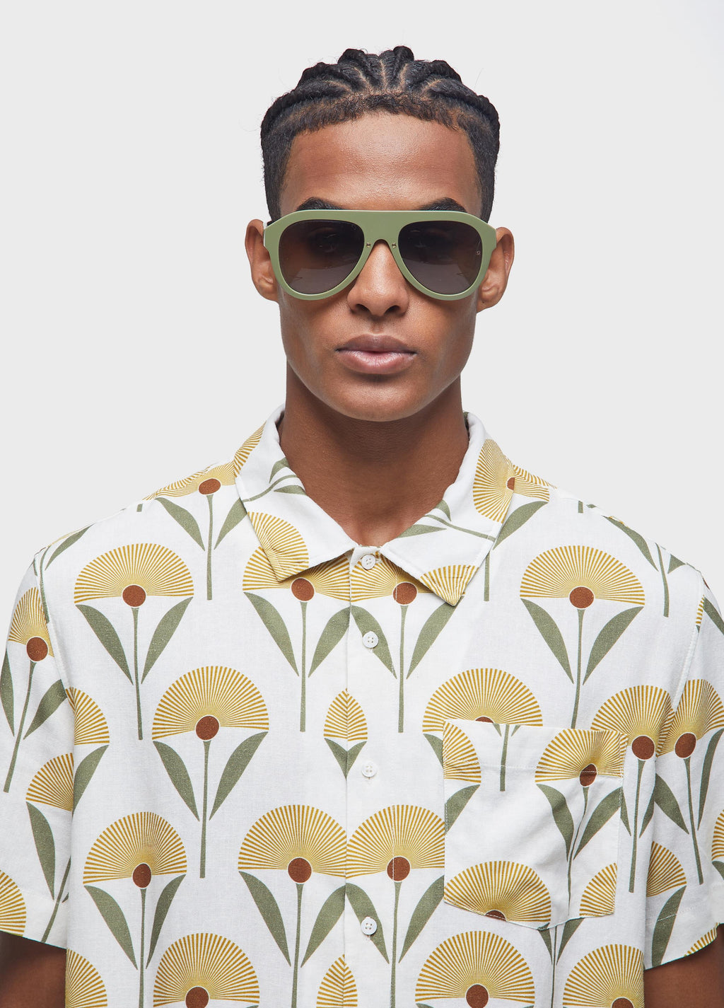 SUNFLOWER COLOR SHORT-SLEEVED SHIRT