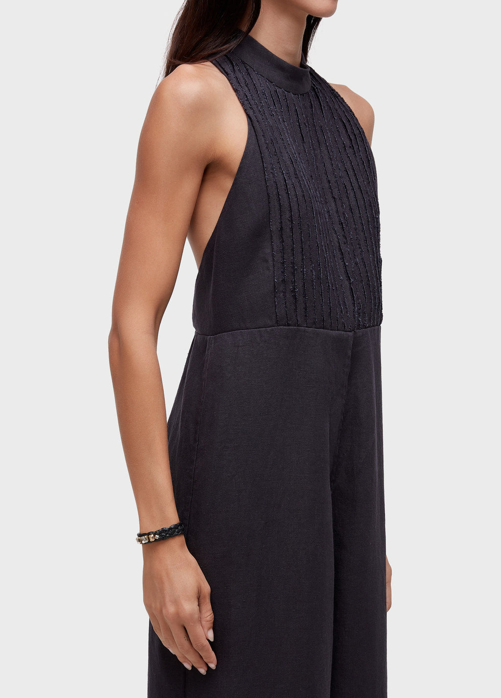 SLEEVELESS SMOKING BIAS JUMPSUIT