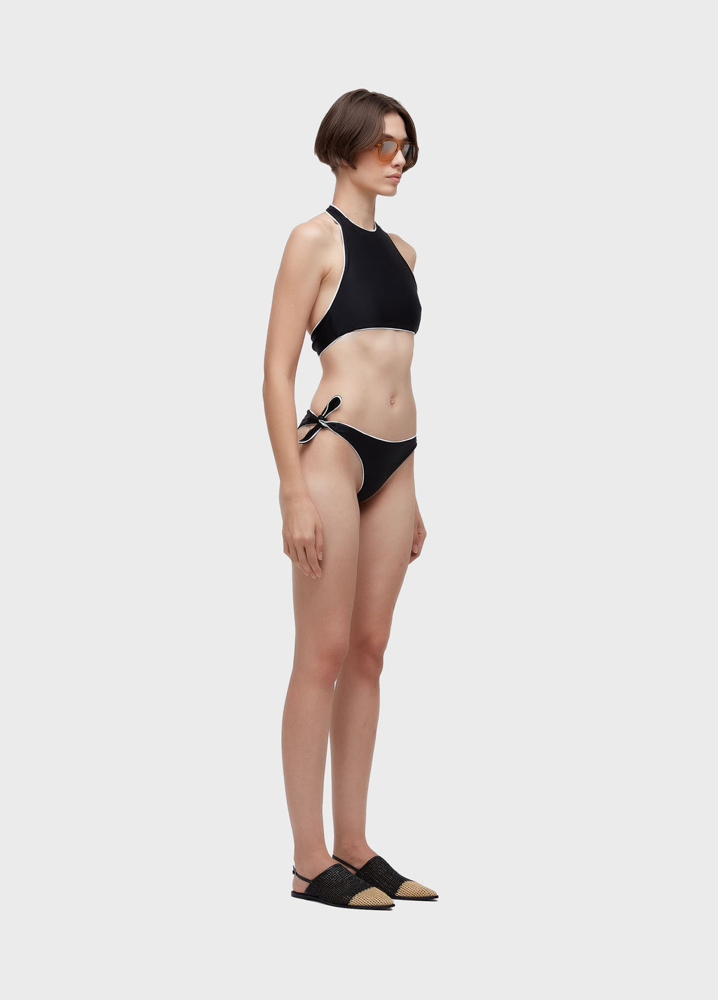 Biquíni Frente Única Friso Preto/Branco – Osklen – foto 3