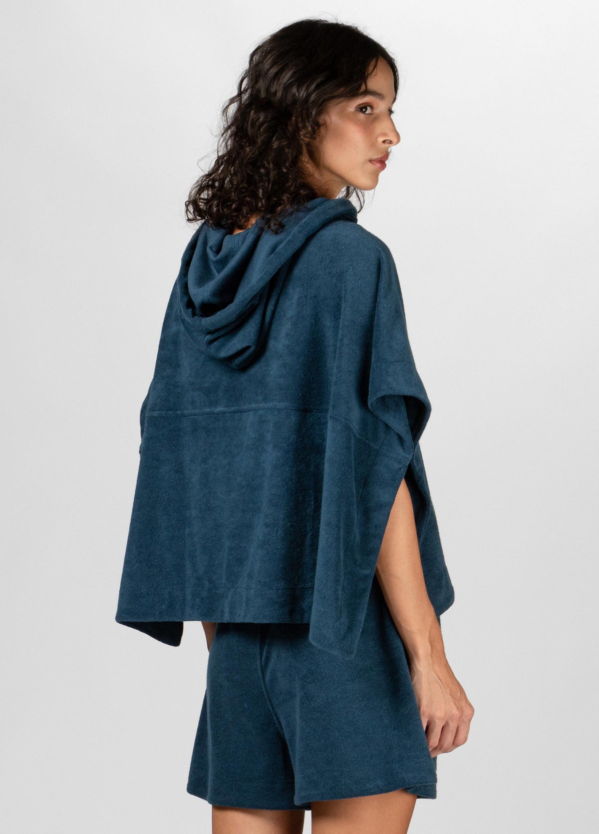 INDIGO TOWEL BLOUSE