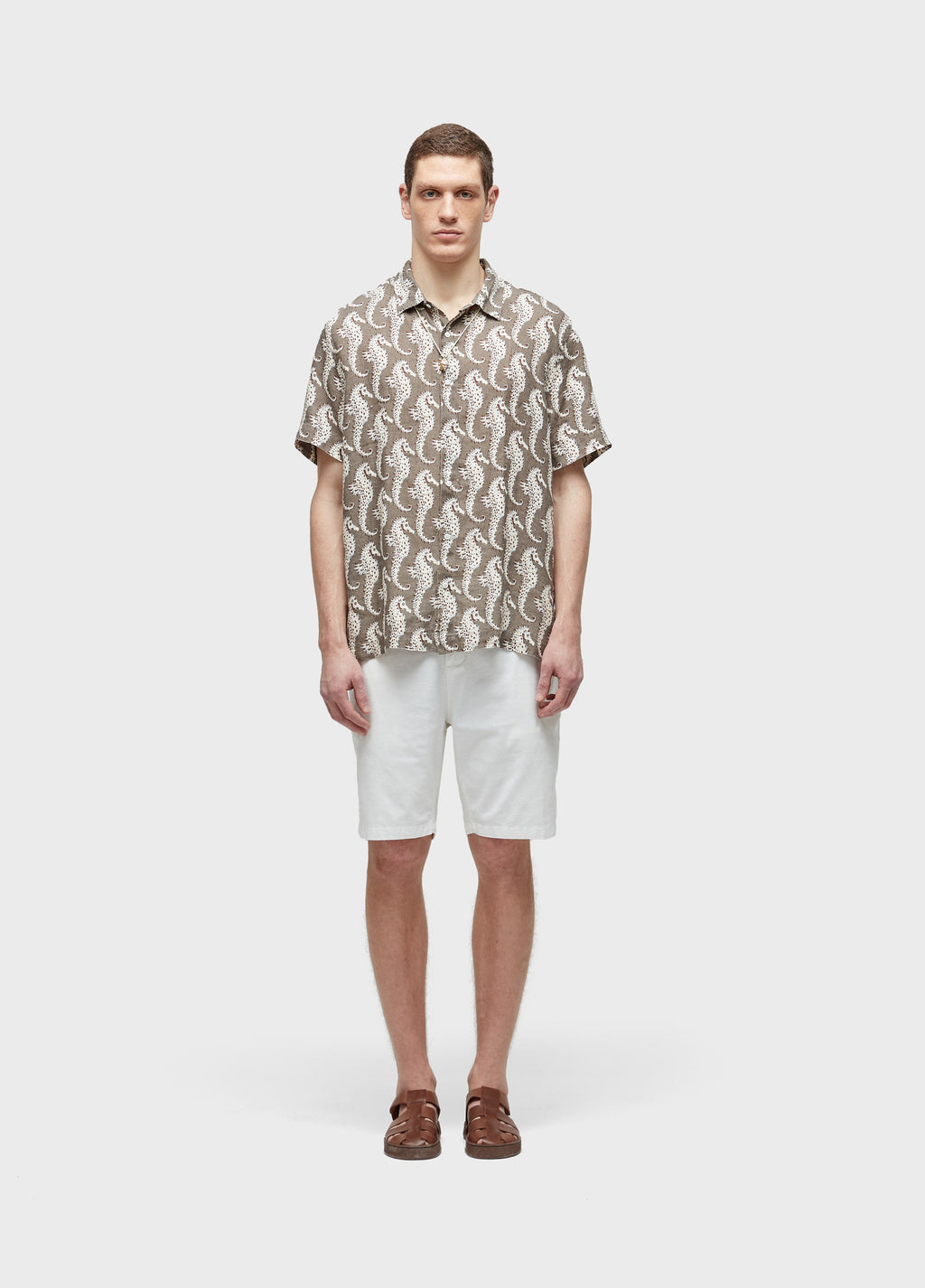 BASIC LINEN TAILORED SHORTS