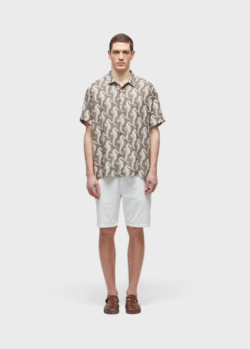 BASIC LINEN TAILORED SHORTS