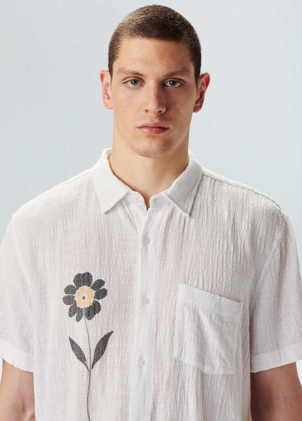 T-SHIRT WRINKLED YOKE