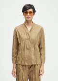 Camisa ML Tricoline Wrinkled Cacau – Osklen – foto 1