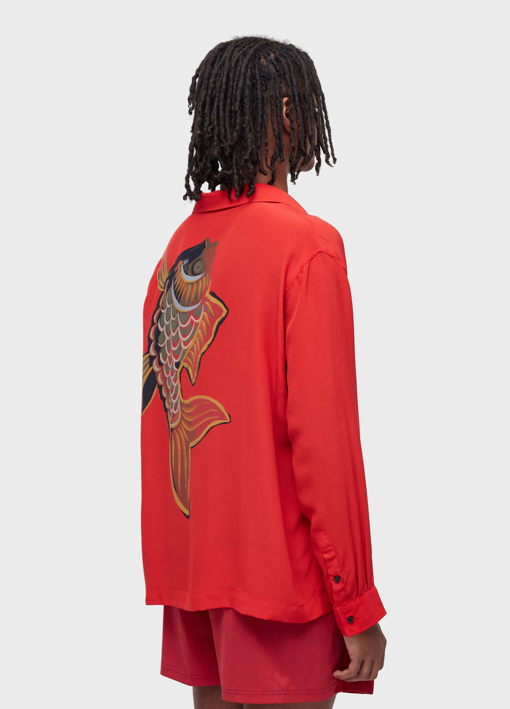 FISH RED LONG SLEEVE SHIRT
