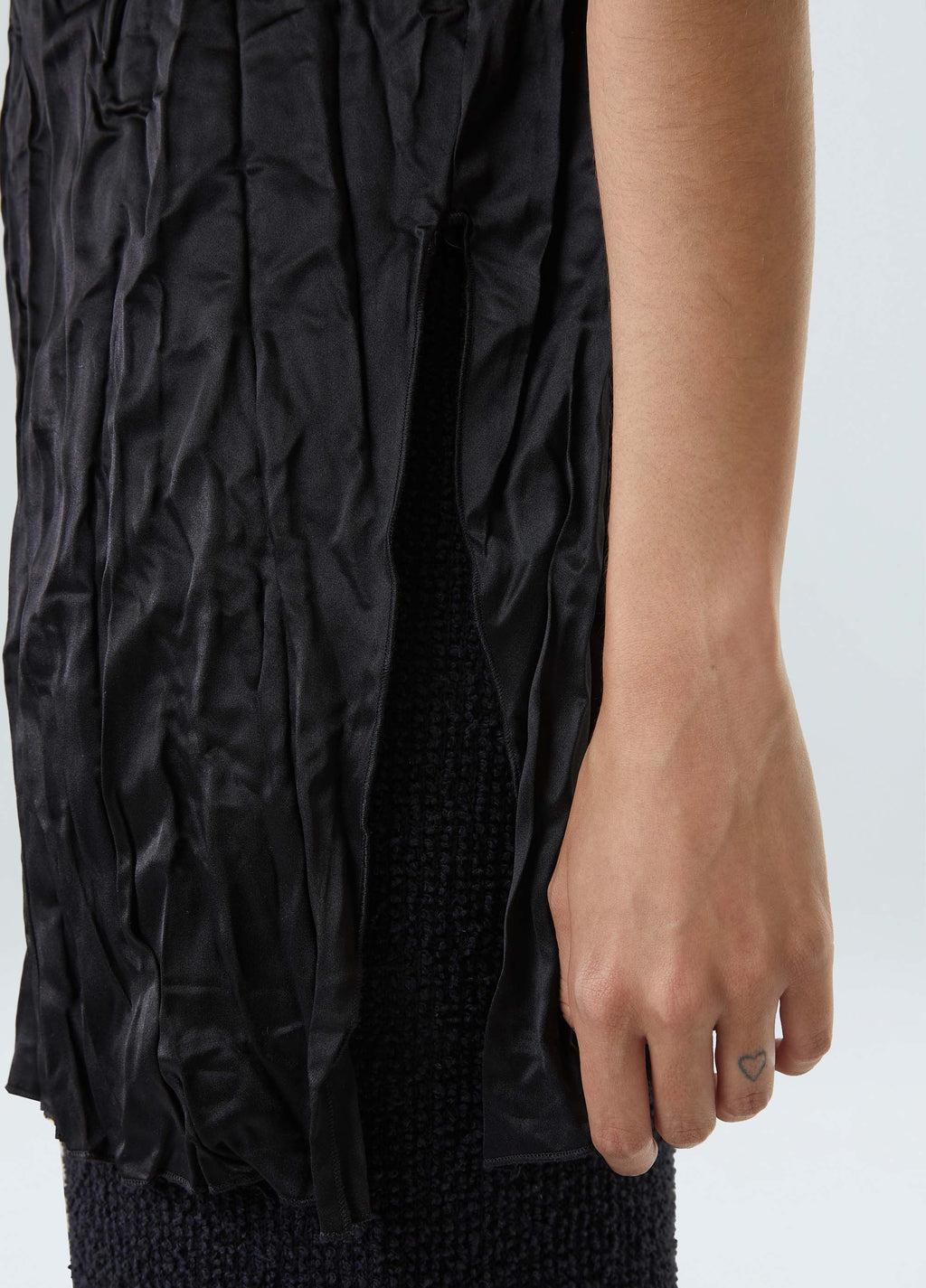 WRINKLED SATIN BLOUSE