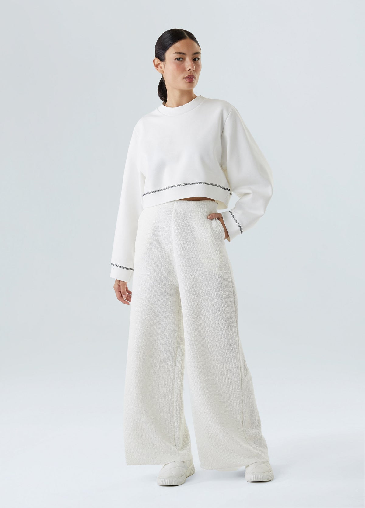 ECO COMFY WIDE-LEG TROUSERS