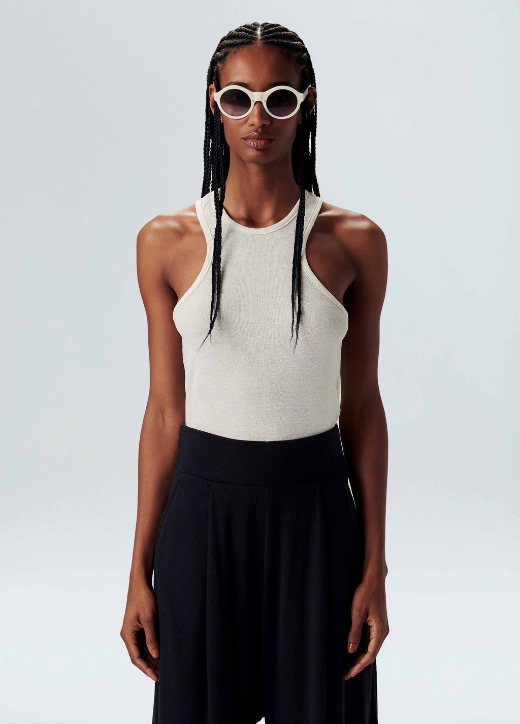 RIBBED RACERBACK TANK TOP